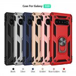Wholesale Galaxy S10 Tech Armor Ring Grip Case with Metal Plate (Black)